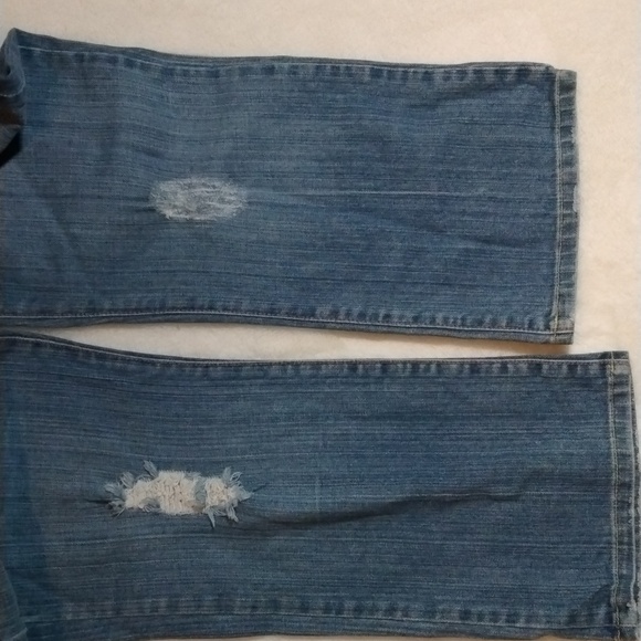 Cello Women's Distressed Bling Blue Denim Jeans  Size 7 Spring Casual Fall - Picture 3 of 11